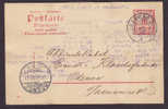 Bayern Postal Stationery Ganzsache Entier C. THALER'S SÖHNE Würzburg 1907 Brandts Klædefabrik ODENSE JB. P.E. Denmark - Postwaardestukken