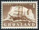 Greenland #36 Mint Hinged 1k Polar Ship From 1950-60 - Unused Stamps