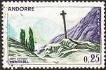 Andorra Francais 1961-71 Paysages S 25 C Outremer Etc.  Y&T 158 - Used Stamps