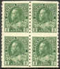 Canada #128a Mint Hinged 2c Block Of 4 Imperf Between From 1922 - Nuevos