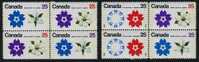 Canada Mint Never Hinged 511b Phosphor Tagged Blk Of 4 From 1970 - Nuevos