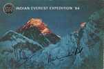 Mt. Everest, Himalaya, Autograph, Expedition Card, Alpinism,mountain, Signed Card, - Climbing