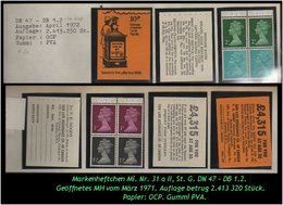 Grossbritannien - April 1972, 10 P Markenheftchen Mi. Nr. 31 A II. - Postzegelboekjes