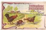 CPA ALLEMANDE FROHLICHE PFINGSTEN 'POULE COQ ET HANNETON !!  REF 20805 - Pfingsten