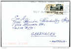 España 2002 ATM Mi89 "Arquitectura Postal - Logroño" Circulado A Australia. Ver 2 Scans - Timbres De Distributeurs [ATM]