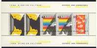 1986 Netherlands MNH Cplt.Semipostal  Souvenir Sheet Of 3 Stamps " Youth & Culture " Some Paper Bends - Blocks & Sheetlets