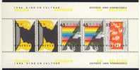 1986 Netherlands MNH Cplt.Semipostal  Souvenir Sheet Of 3 Stamps " Youth & Culture " Some Paper Bends - Blokken