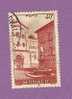 MONACO TIMBRE N° 172 OBLITERE PLACE SAINT NICOLAS 40C ROUGE BRIQUE - Gebraucht