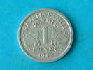 1942 - 1 FRANC / KM 902.1 ( For Grade, Please See Photo ) ! - H. 1 Franco