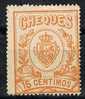 Sello Para Cheques De 15 Cts Naranja Amarillento 1926 * - Fiscale Zegels