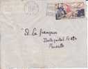 AEF,Congo,Dolésie Le 23/06/1955 > France,lettre,Colonies,po Ste Aérienne,explorateur Savorgnan Brazza,15f N°55 - Covers & Documents