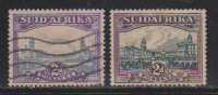 South Africa Used 1945, 2 Diff. Colour / Broken Pair/, Union Building, - Autres & Non Classés