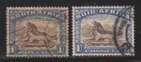 South Africa Used, 1933, Broken Pair, 1/s, Horse, Filler - Used Stamps