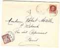 FRANCE 1945 LETTRE DE CHAMPROND A PARIS TAXEE -  (#145) - Covers & Documents