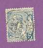 MONACO TIMBRE N° 13 OBLITERE PRINCE ALBERT 1ER 5C BLEU - Used Stamps