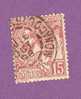 MONACO TIMBRE N° 15 OBLITERE PRINCE ALBERT 1ER 15C ROSE - Used Stamps