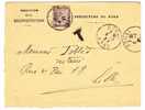 FRANCE 1921 LETTRE  DE DOUAI A LILLE TAXEE -  (#151) - Cartas & Documentos