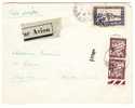 FRANCE 1941 LETTRE  AERO D'ALGER  A MEGEVE TAXEE -  (#154) - Brieven En Documenten