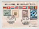 Germany Card Frankfurt 25-9-1955 Sent To Finland CAR Exhibition Frankfurt 22-9 - 2-10-1955 Very Good Stamps Bund And Ber - Covers & Documents
