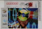 Optical Disk,keyboard,China 2001 Lurong Information Technology Company Advertising Pre-stamped Card - Informática