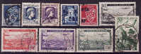 ALGERIE  - 10 Timbres Obli - Oblitérés