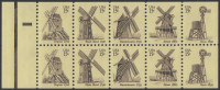 !a! USA Sc# 1742a MNH BOOKLET-PANE(10) - Windmills - 1941-80