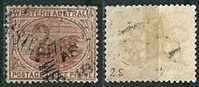 Westaustralien  1882/90  Schwan  3 P Braun (Wz CA)  Mi-Nr.25  Gestempelt / Used - Used Stamps