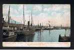 RB 700 -  1908 Postcard Donegall Quay Belfast As Seen From Queen's Bridge - Mailboats - Ships - Antrim