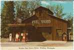 Winthrop WA Washington State Cascades, Gas Service Station Gas Pumps On C1960s/70s Vintage Postcard - American Roadside