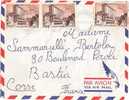 Madagascar 328 Lycée Galliéni (x3) Sur Lettre Tananarive Novembre 1956 Pour Corse France - Briefe U. Dokumente