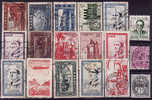 MAROC - 18 Timbres Obli - Used Stamps