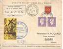 N°y&t   689x2+SEMAINE AVIATION ANGERS      Vers  DAKAR     Le    21 OCTO1945 - Lettres & Documents