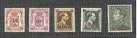 BELGIE  KLEINSTAATSWAPEN  EN  LEOPOLD III  1936/41 ** MET OPDRUK - 1935-1949 Kleines Staatssiegel