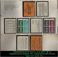 Grossbritannien - Dezember 1971, 10 P Markenheftchen Mi. Nr. 35 B II 1. - Postzegelboekjes