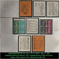 Grossbritannien - Februar 1972, 10 P Markenheftchen Mi. Nr. 35 C I. GESTEMPELT !!! - Booklets