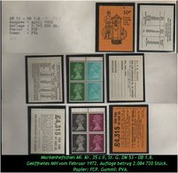 Grossbritannien - April 1972, 10 P Markenheftchen Mi. Nr. 35 C II. - Postzegelboekjes