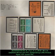 Grossbritannien - Juni 1973, 10 P Markenheftchen Mi. Nr. 35 G I. - Markenheftchen