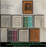 Grossbritannien - Dezember 1974, 10 P Markenheftchen Mi. Nr. 35 II. - Carnets