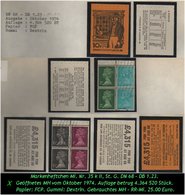 Grossbritannien - Oktober 1974, 10 P Markenheftchen Mi. Nr. 35 K II. - Markenheftchen