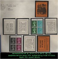 Grossbritannien - Januar 1976, 10 P Markenheftchen Mi. Nr. 35 M V. - Carnets