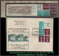 Grossbritannien - Mai 1978, 10 P Markenheftchen  Mi. Nr. 42 A + FDC -R-. - Postzegelboekjes