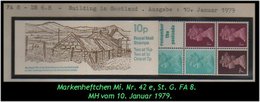 Grossbritannien - Januar 1979, 10 P Markenheftchen  Mi. Nr. 42 E. - Markenheftchen