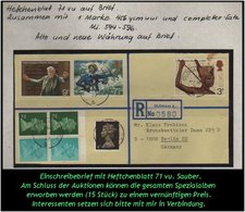 Grossbritannien - Heftchenblatt Mi. Nr. 71 Vu Auf Brief. - Booklets