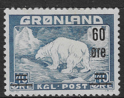 Greenland 1956 MiNr. 37  Dänemark Grönland  Animals & Fauna, Mammals, Bears 1v MNH** 7,00 € - Osos