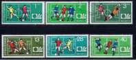 BG Bulgarien 1974 Mi 2326-31 Fußball - Used Stamps