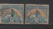 South Africa Used 1941, 1 1/2d, , Gold Mine, Minerals, Broken Pair, As Scan - Oblitérés
