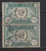 South Africa 1935 Used Horizontal Pair, 1/2d Silver Jubilee, - Autres & Non Classés