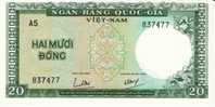 South Vietnam #16, 20 Dong 1964 Banknote Currency - Vietnam