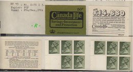 Grossbritannien -  1973, 50 P Markenheftchen Mi. Nr. 0-70 I. - Postzegelboekjes