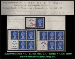 Grossbritannien - August 1971, 30 P Markenheftchenblätter + ZDR Aus Mi. Nr. 33 C II. - Booklets